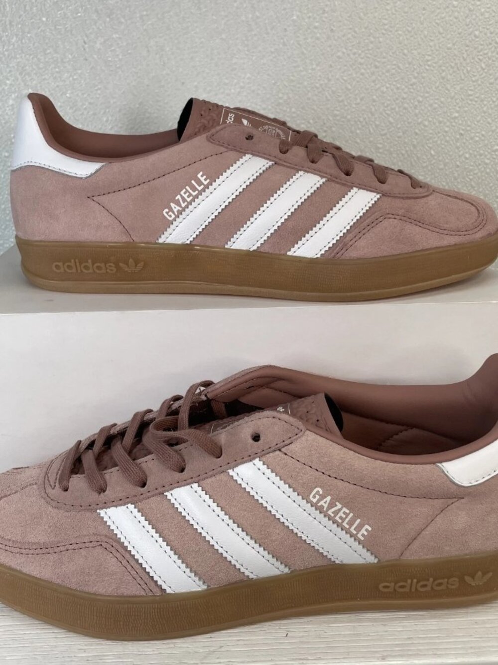Adidas Women's Size 7.5 Gazelle Indoor Athletic Sneakers Warm Clay Suede Lace Up - Picture 8 of 8